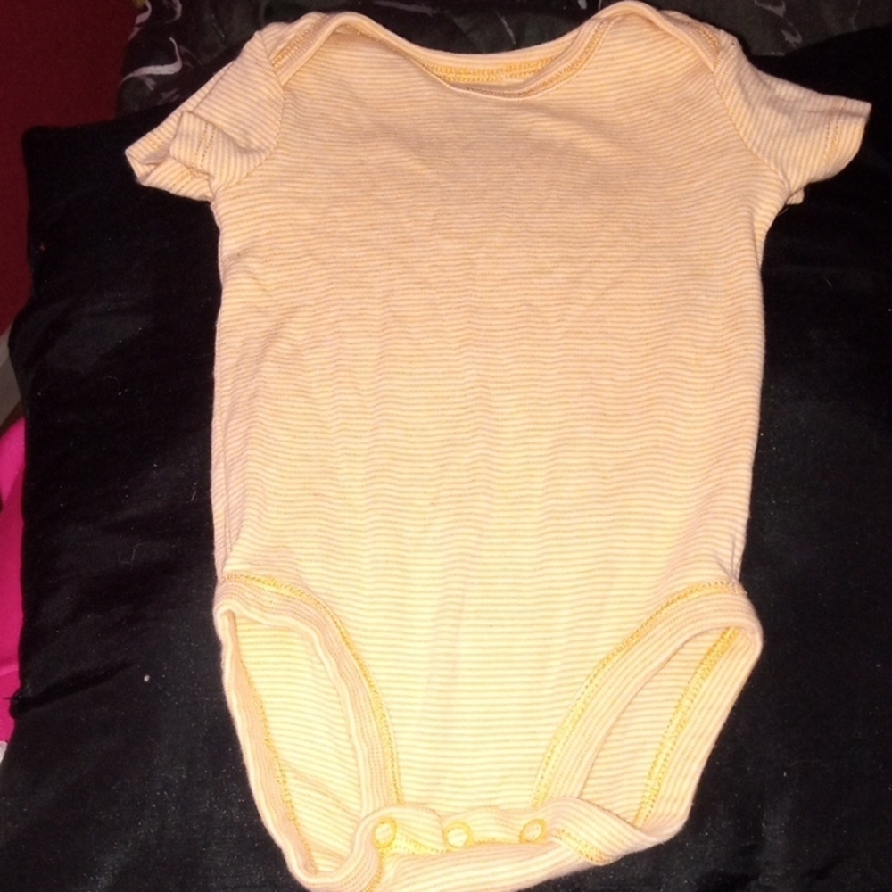Carter's Yellow Striped Bodysuit
